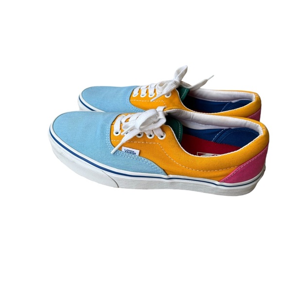 Vans Era Canvas Shoe Multi Bright Colorblock Blue Multicolor Mens 8.5 Womens 10 - Picture 3 of 8